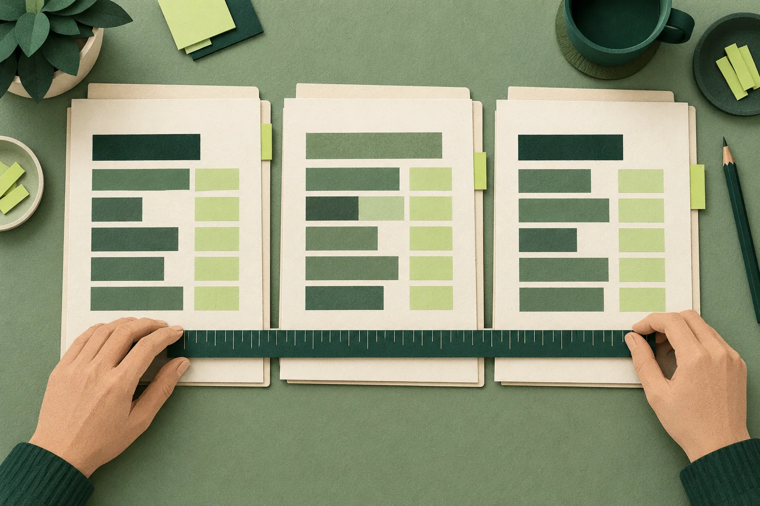 Responsibility matrix for central procurement, regional marketing and implementation owners