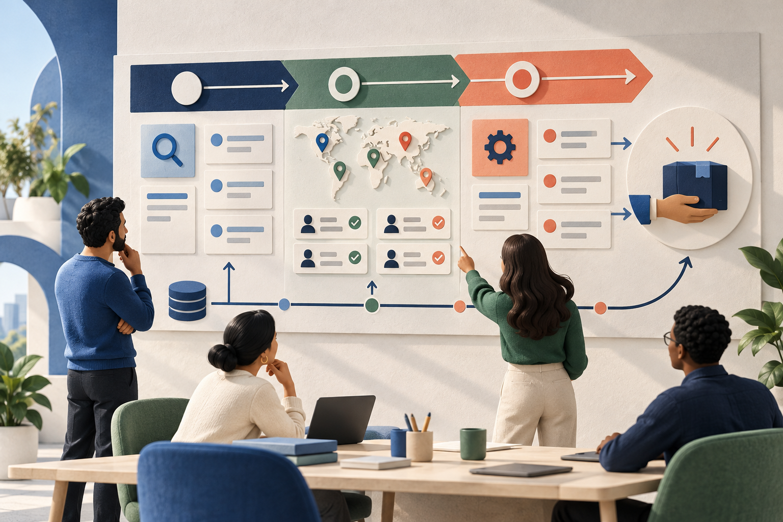 Ninety-day SEO plan with shared baseline, regional review gates and implementation handoff